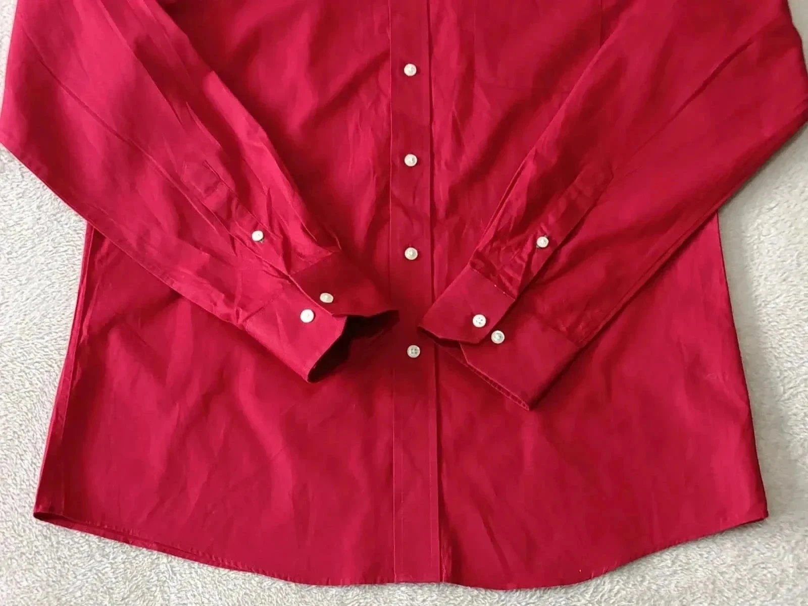Tommy Hilfiger red shirt Size 16 34-35 Slim Fit – photo 5